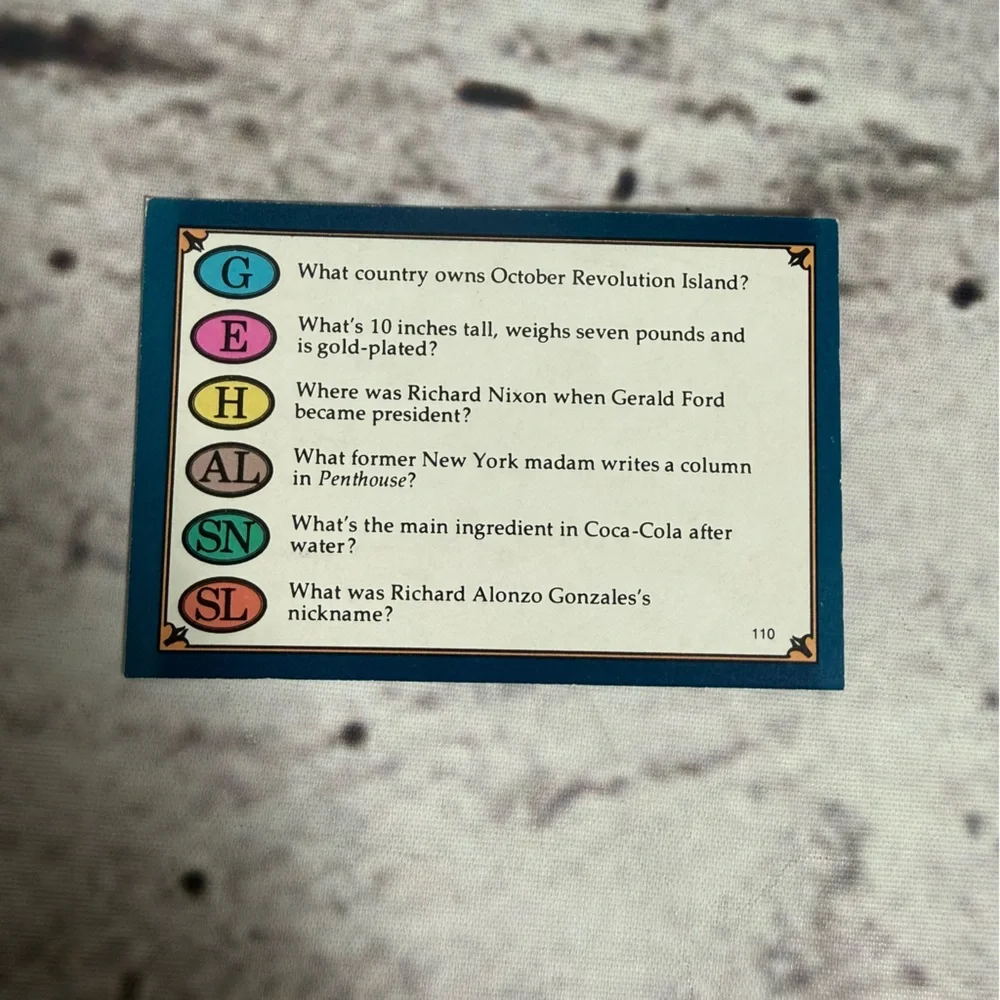 💰5/$20 Vintage VTG Trivial Pursuit Board Game Cards Genus Edition Set